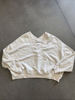 V-Neck Cream Women's Sweater